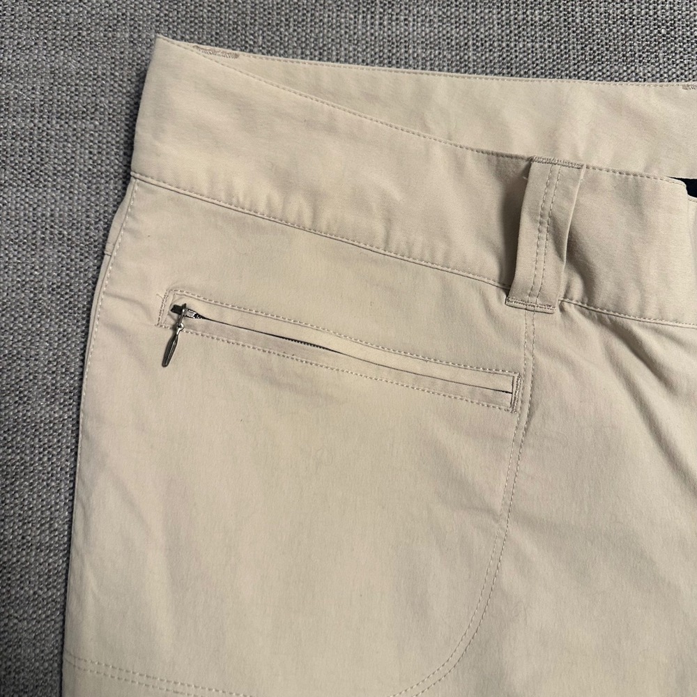 Columbia Hiking Pants Women 14 Short Tan Omni-Shield Outdoor Trouser - Picture 3 of 10